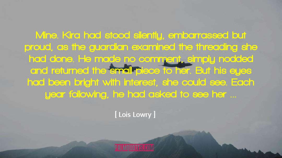Examined quotes by Lois Lowry