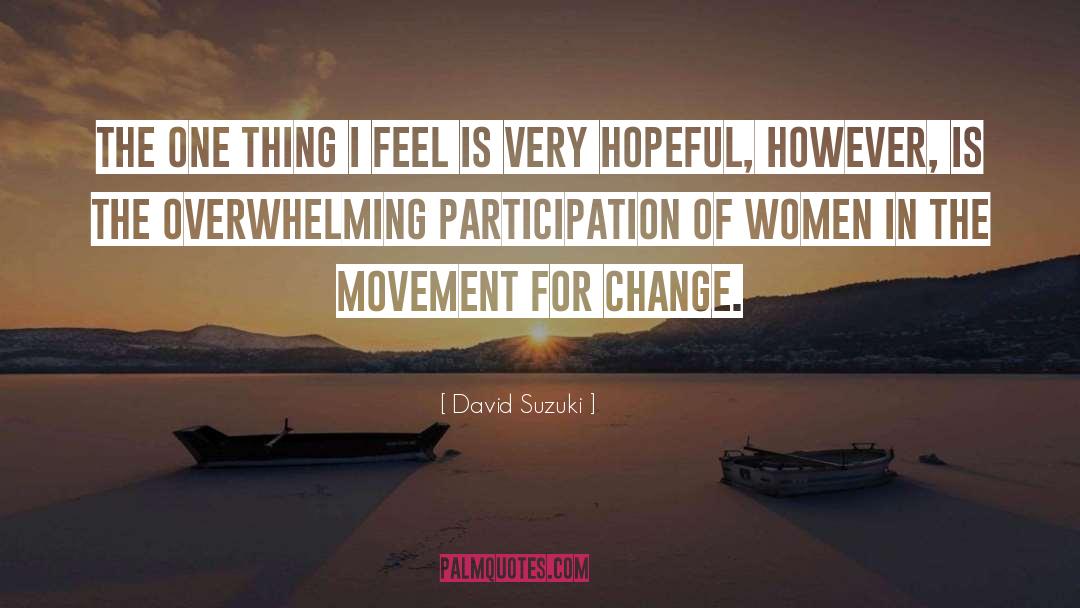 Example For Change quotes by David Suzuki