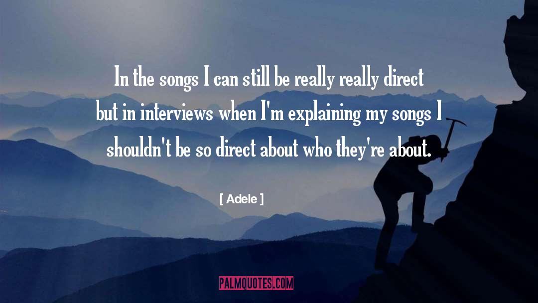 Examples Of Direct And Indirect quotes by Adele