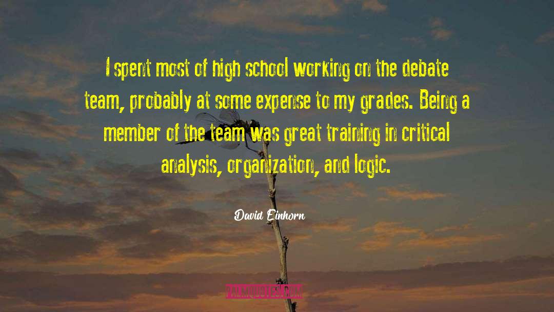 Exams Grades quotes by David Einhorn