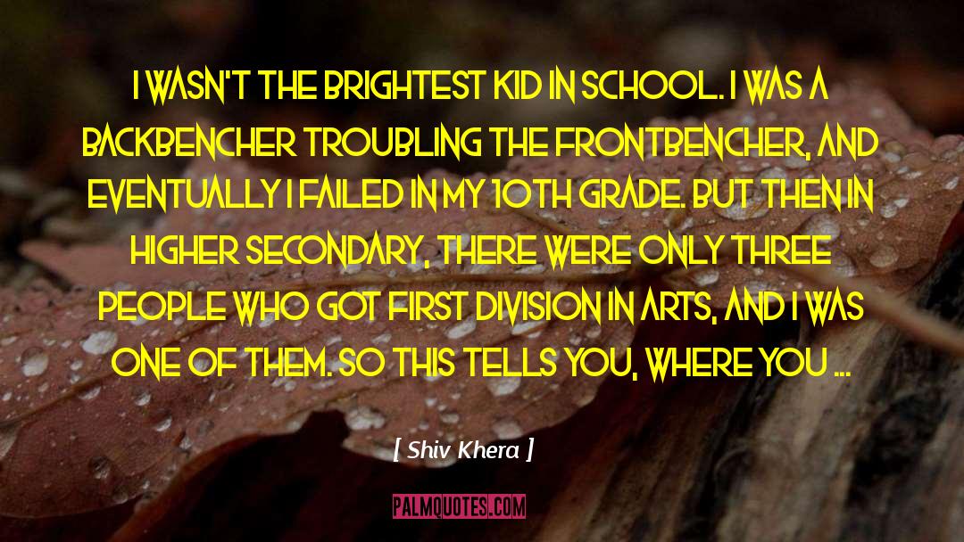 Exams Grades quotes by Shiv Khera