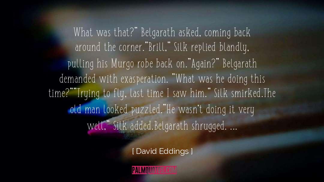 Exasperation quotes by David Eddings