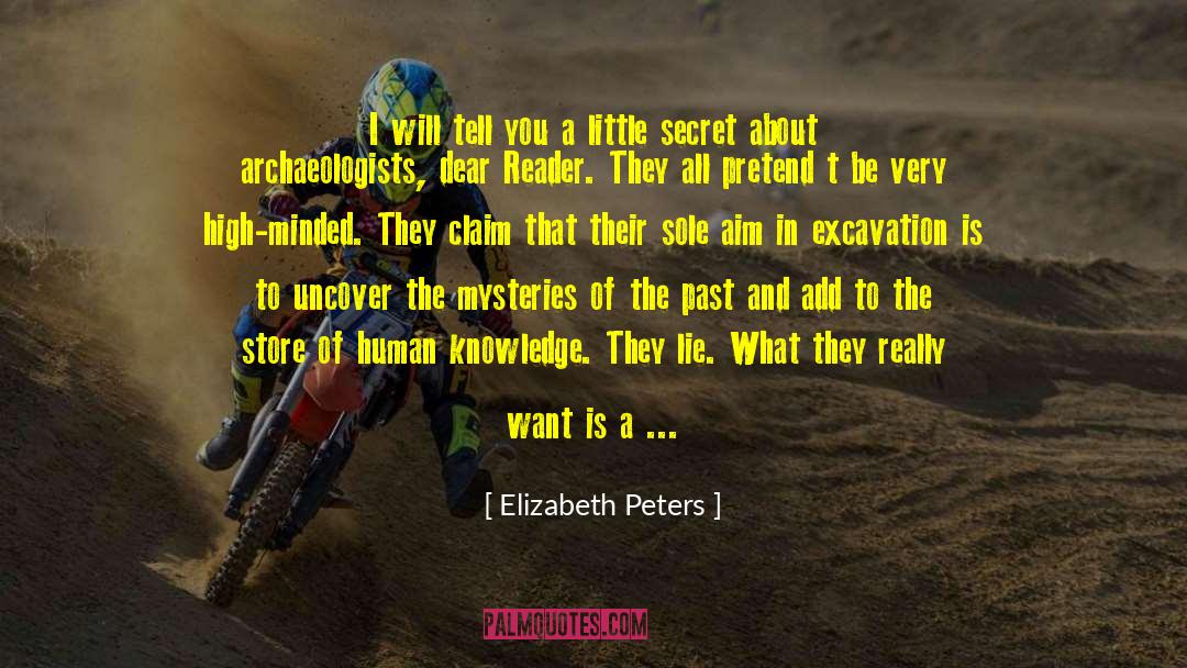 Excavation quotes by Elizabeth Peters