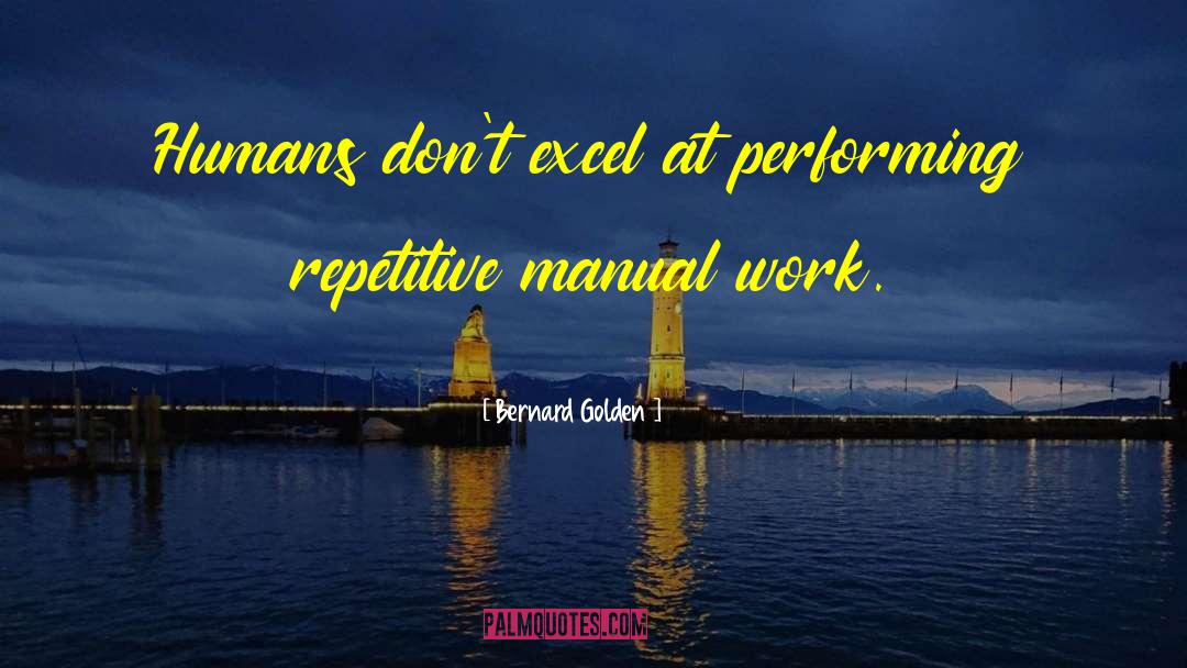 Excel quotes by Bernard Golden