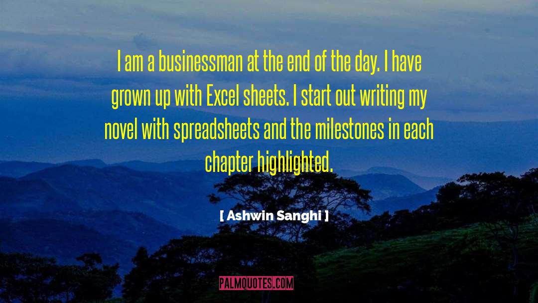 Excel quotes by Ashwin Sanghi