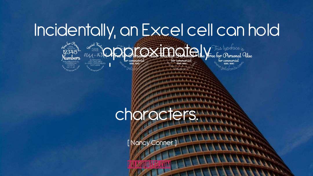 Excel quotes by Nancy Conner