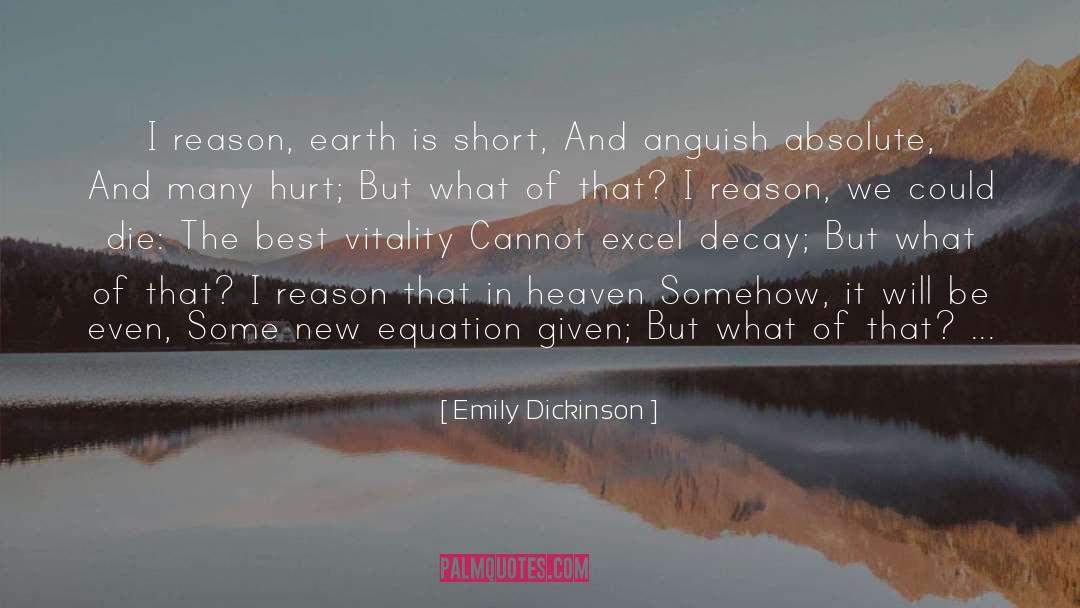 Excel Spreadsheets quotes by Emily Dickinson