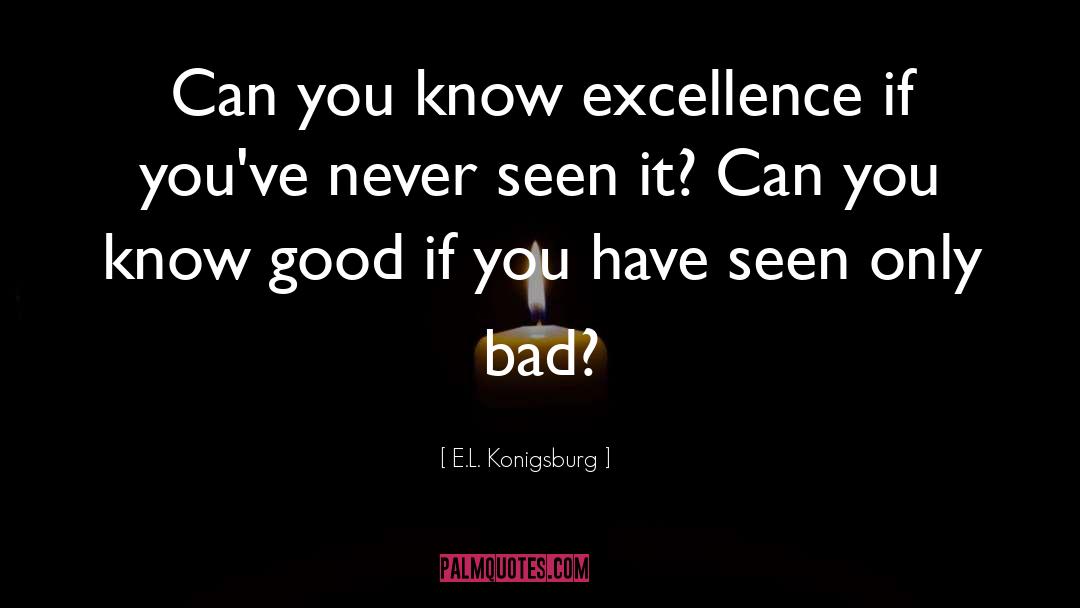 Excellence quotes by E.L. Konigsburg