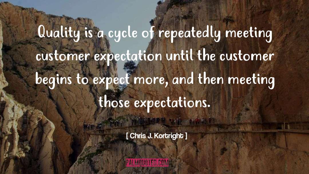 Excellent Quality quotes by Chris J. Kortright