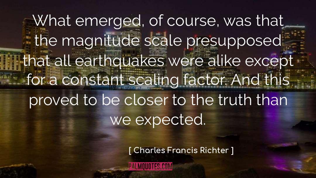 Except quotes by Charles Francis Richter