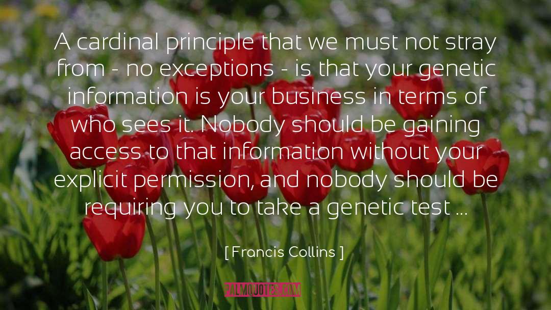 Exceptions quotes by Francis Collins