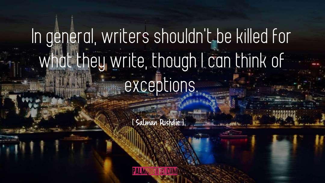 Exceptions quotes by Salman Rushdie