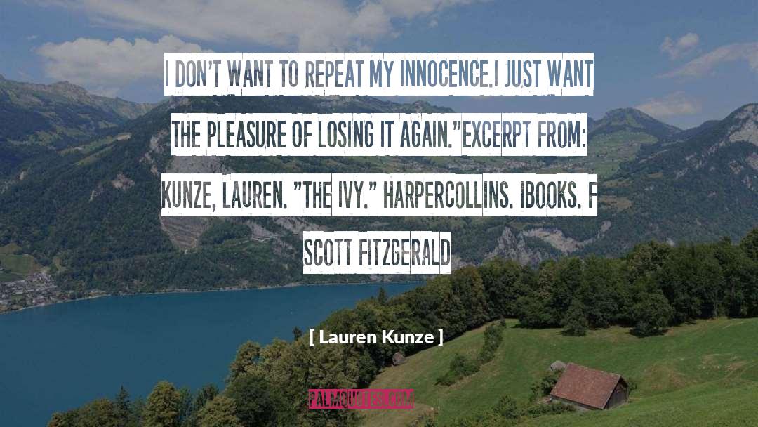 Excerpt quotes by Lauren Kunze