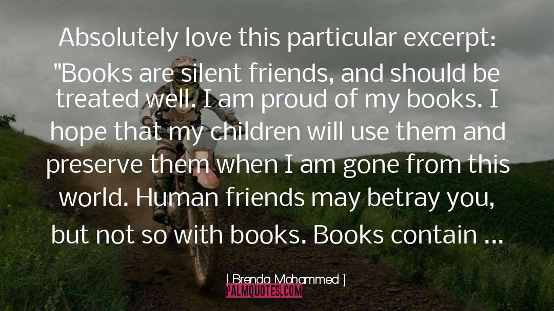 Excerpt quotes by Brenda Mohammed