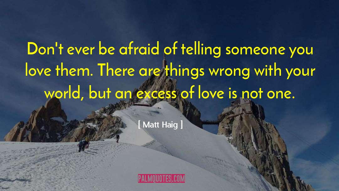 Excess Of Love quotes by Matt Haig