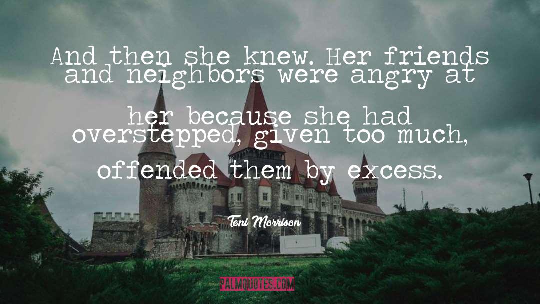 Excess quotes by Toni Morrison