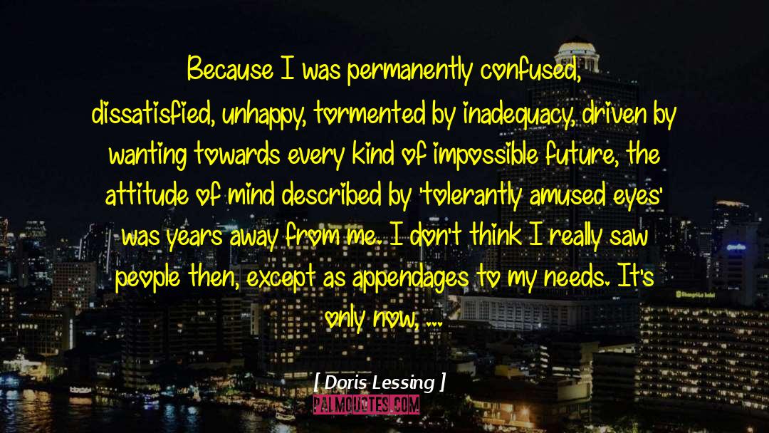 Excessive Attitude quotes by Doris Lessing