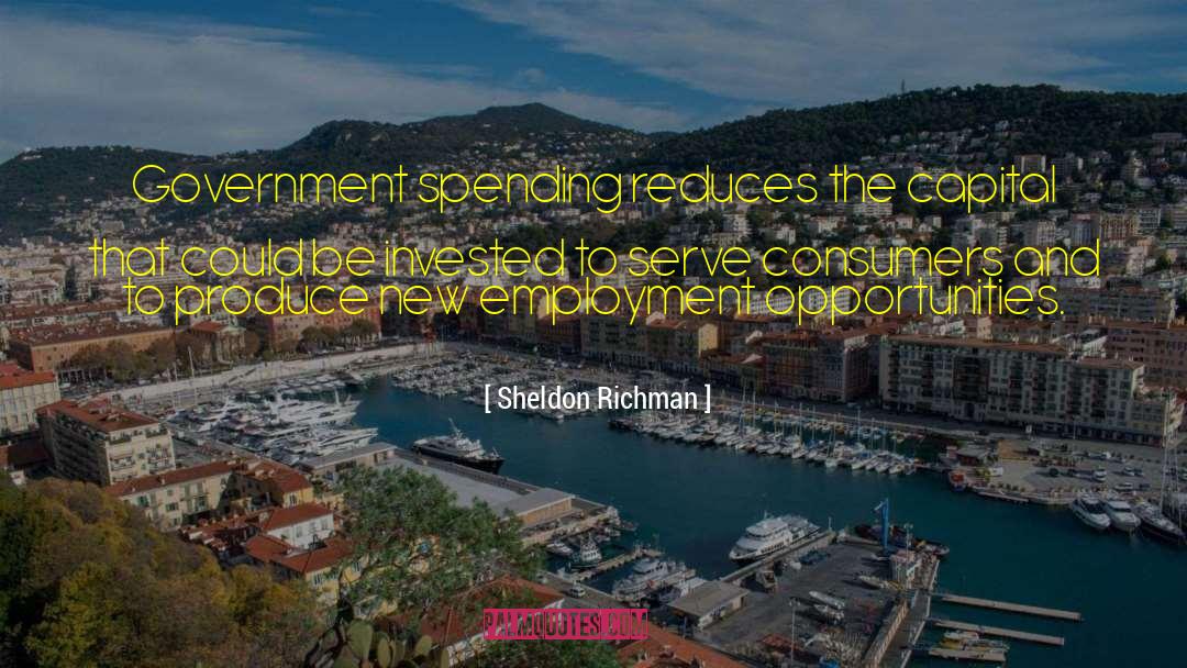 Excessive Spending quotes by Sheldon Richman