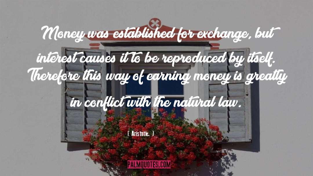 Exchange quotes by Aristotle.
