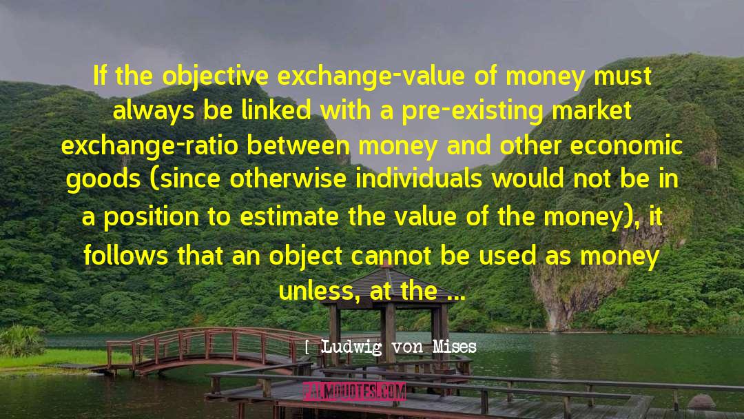 Exchange Value quotes by Ludwig Von Mises