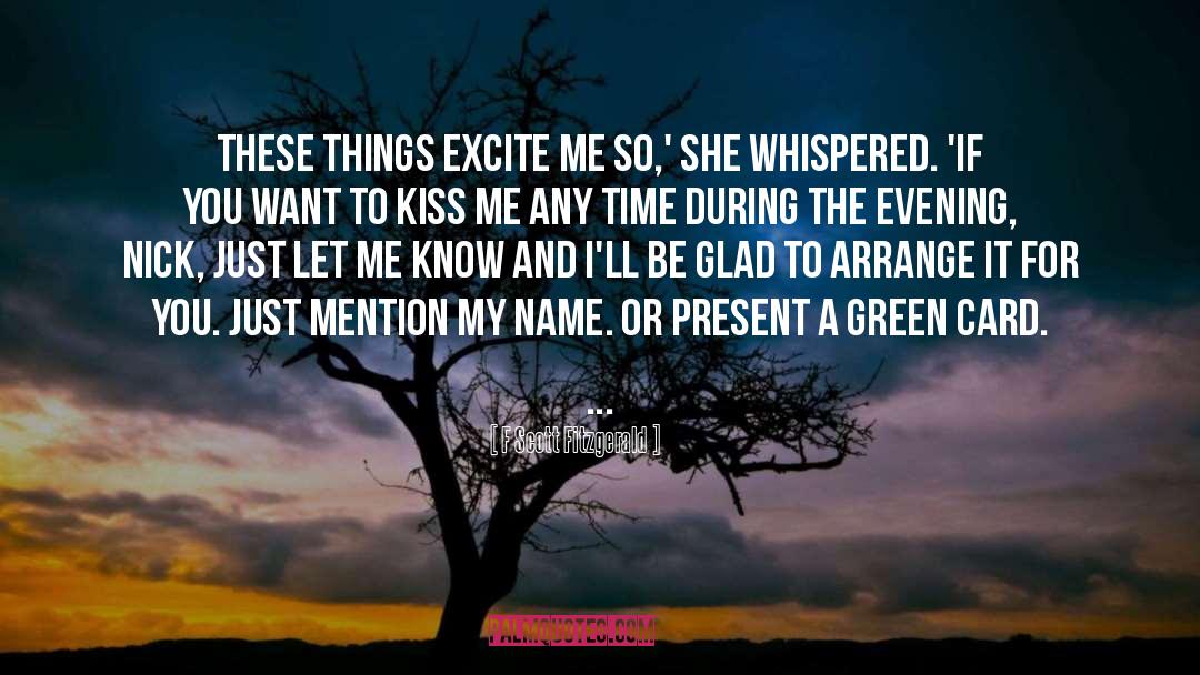Excite Me quotes by F Scott Fitzgerald