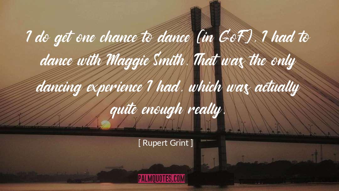 Excitingly Dancing quotes by Rupert Grint
