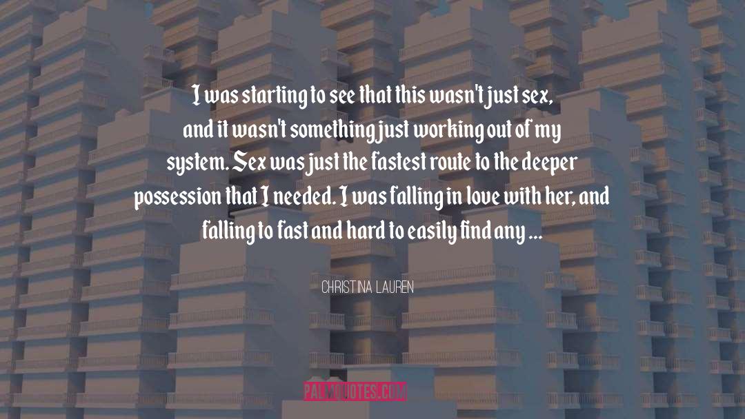 Excitment Of Falling In Love quotes by Christina Lauren