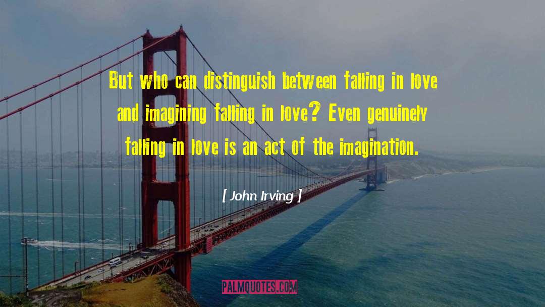 Excitment Of Falling In Love quotes by John Irving