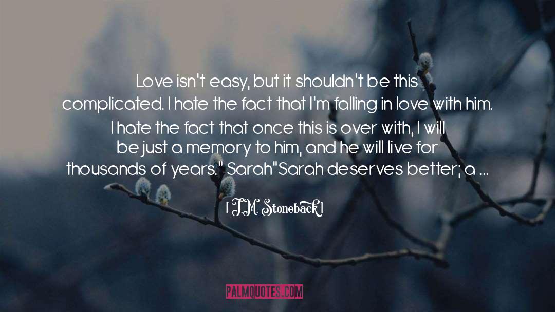 Excitment Of Falling In Love quotes by J.M. Stoneback