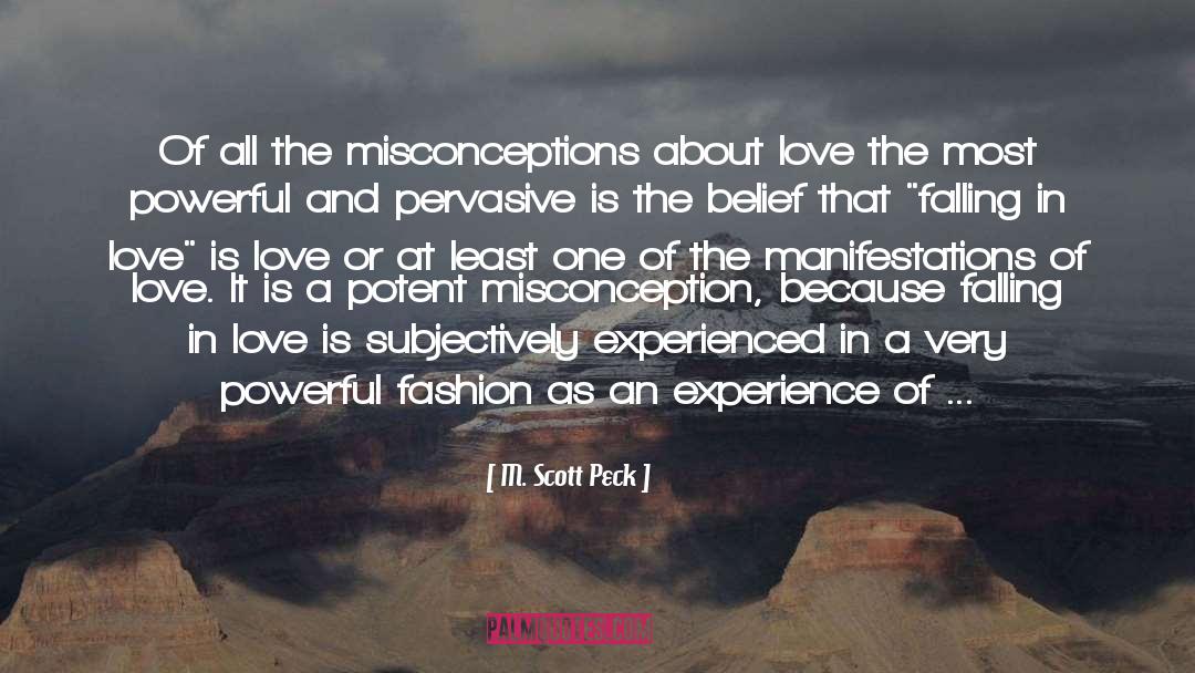 Excitment Of Falling In Love quotes by M. Scott Peck