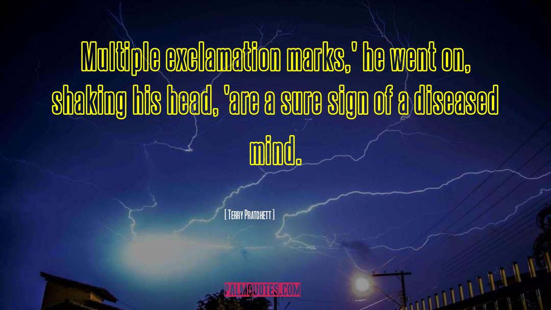 Exclamation Marks quotes by Terry Pratchett