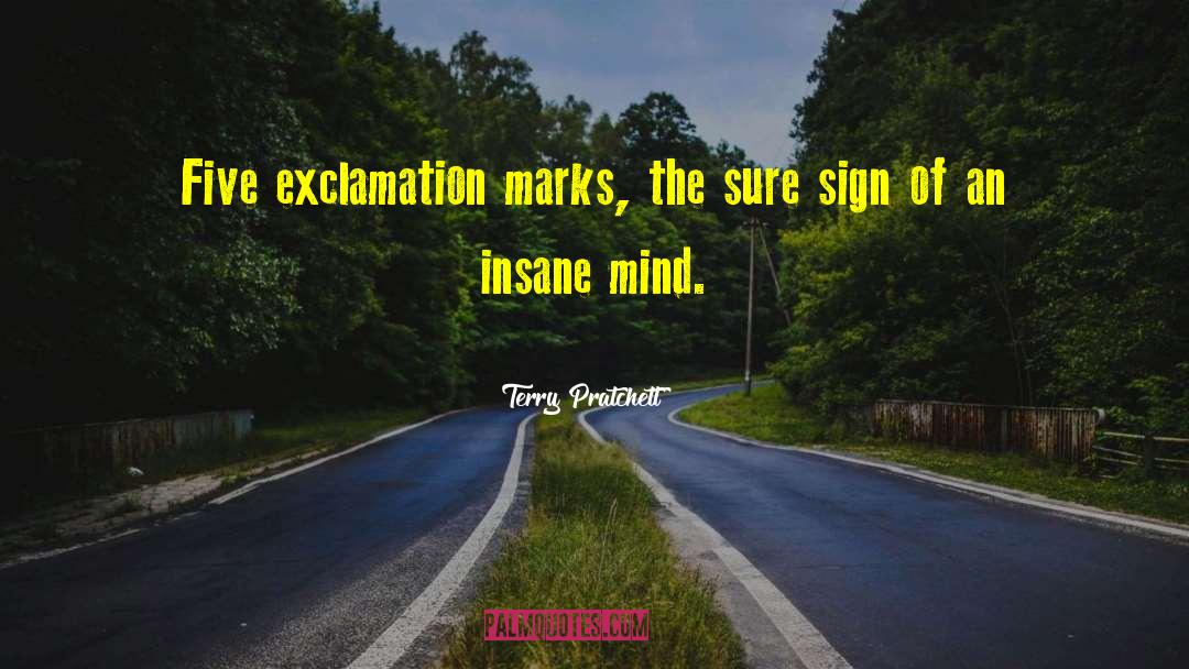 Exclamation Marks quotes by Terry Pratchett