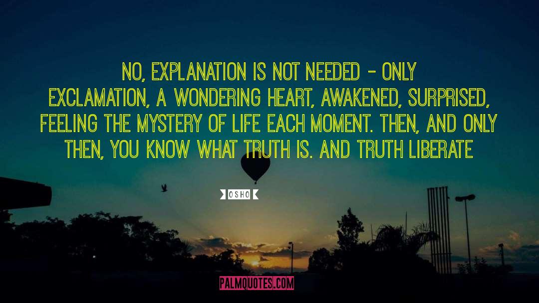 Exclamation quotes by Osho