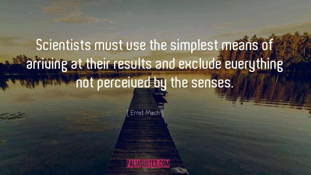 Exclude quotes by Ernst Mach