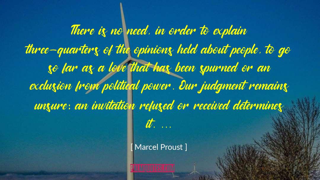 Exclusion quotes by Marcel Proust