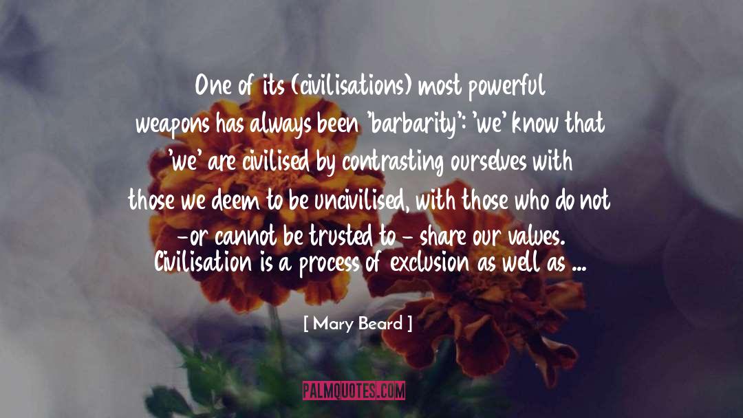 Exclusion quotes by Mary Beard