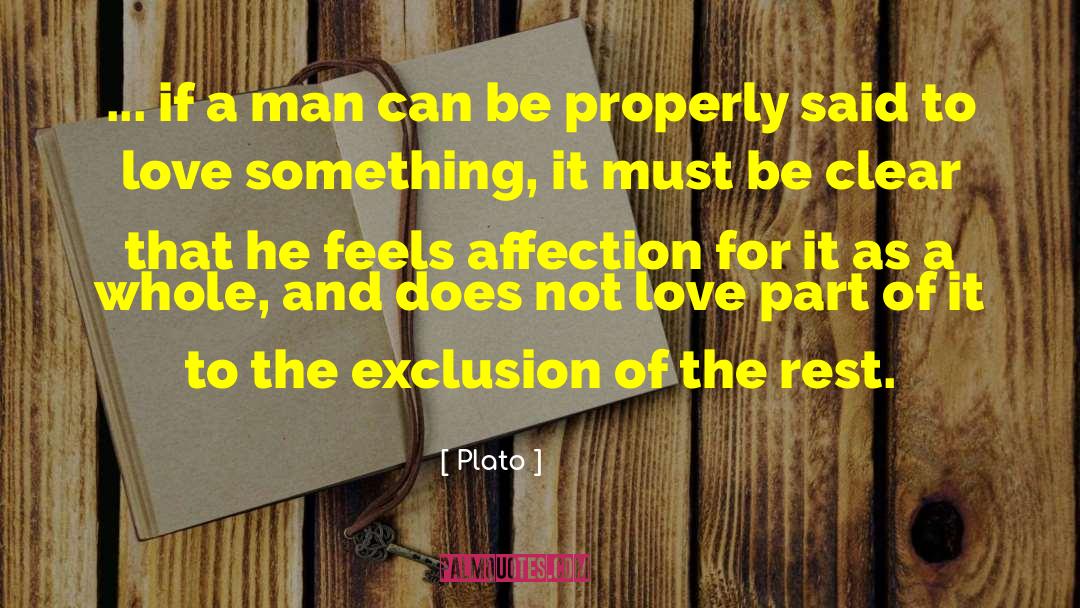 Exclusion quotes by Plato