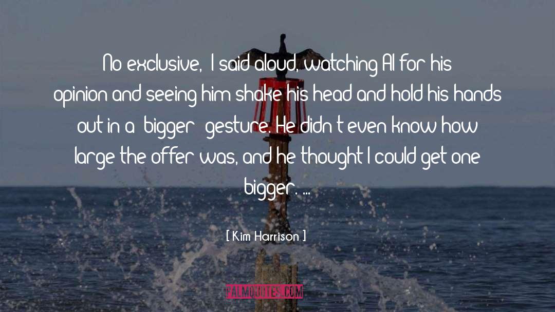 Exclusive quotes by Kim Harrison