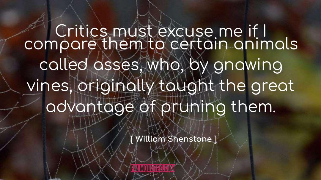 Excuse quotes by William Shenstone