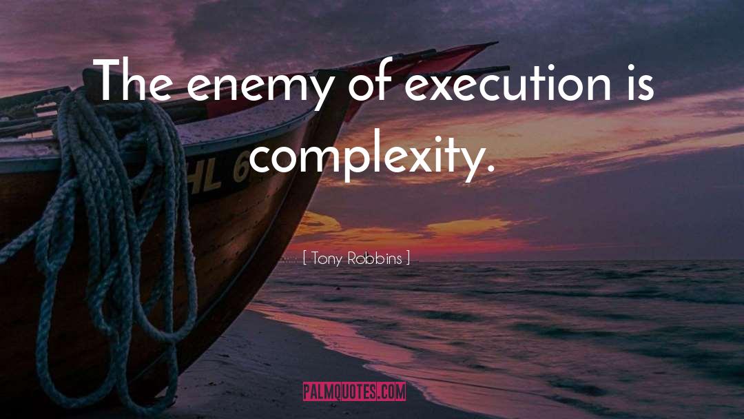 Execution quotes by Tony Robbins