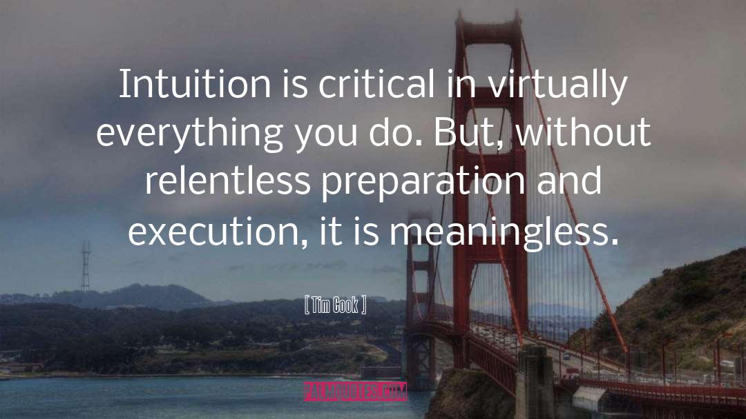 Execution quotes by Tim Cook