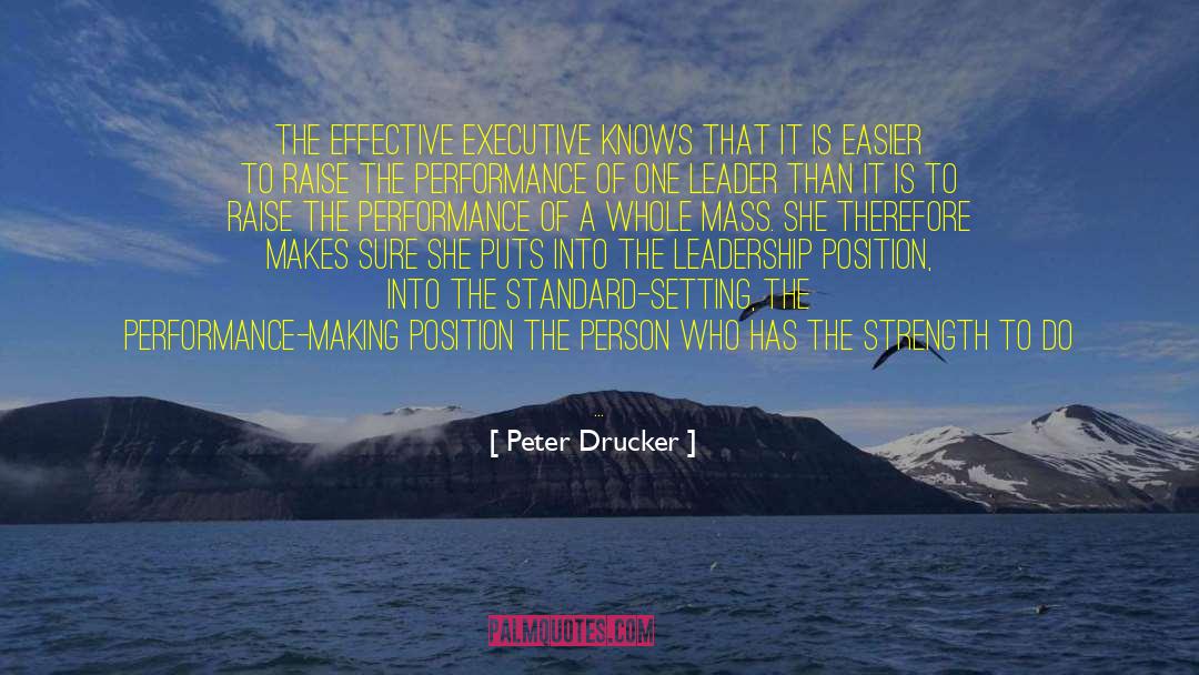 Executive Branch quotes by Peter Drucker