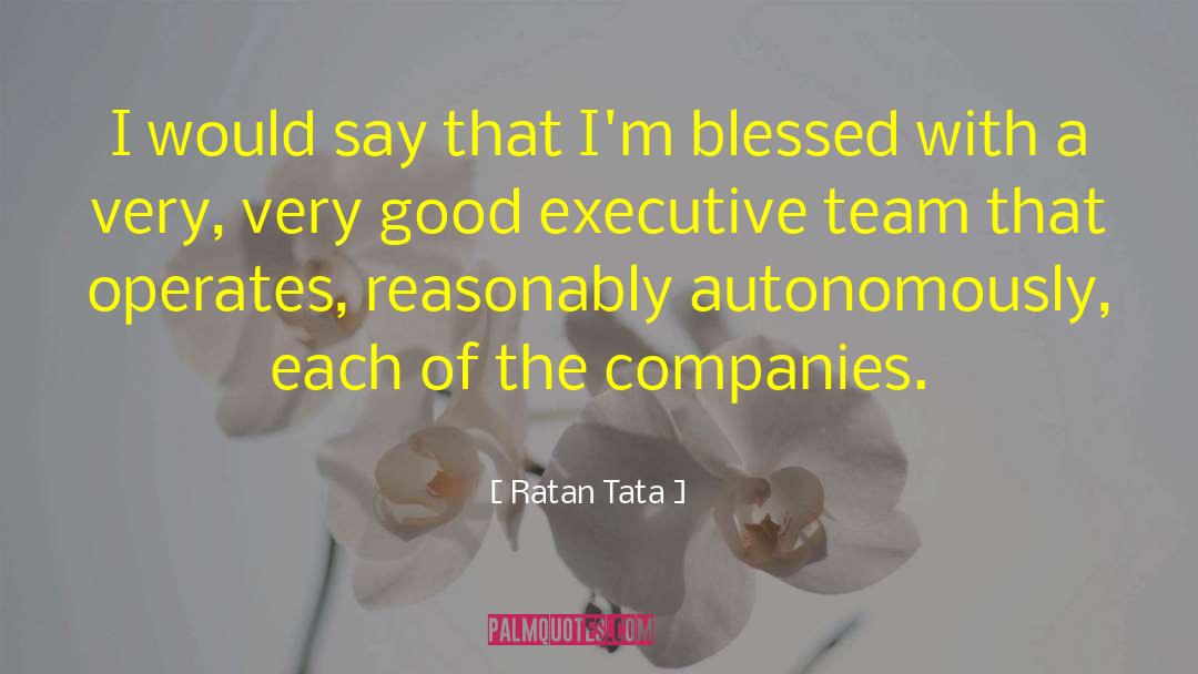 Executive Branch quotes by Ratan Tata