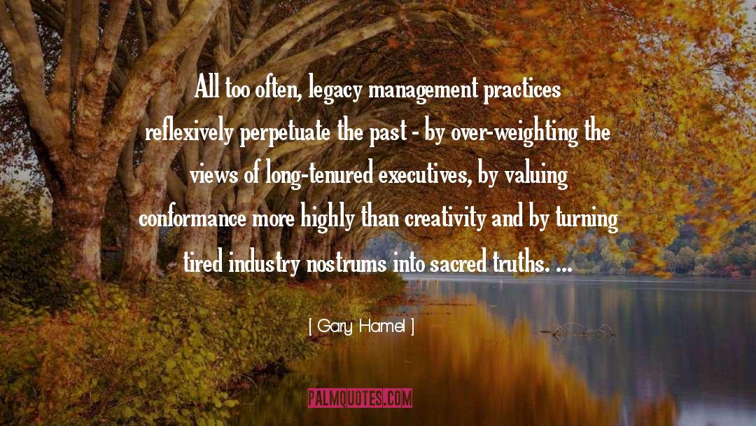 Executives quotes by Gary Hamel