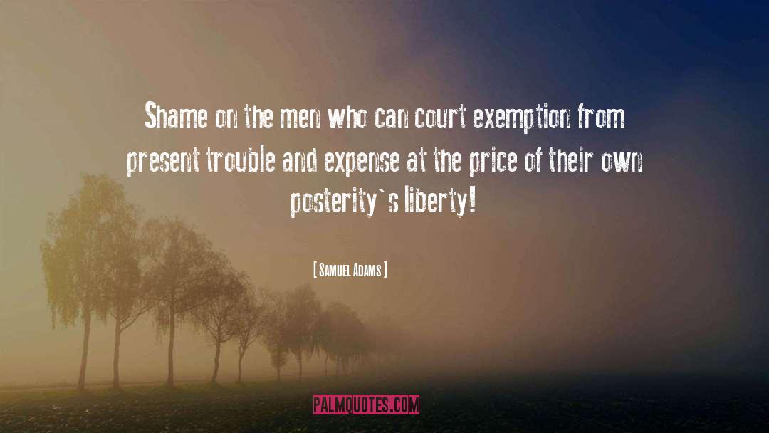 Exemption quotes by Samuel Adams