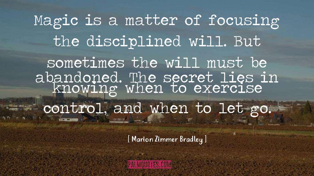 Exercise And Obesity quotes by Marion Zimmer Bradley