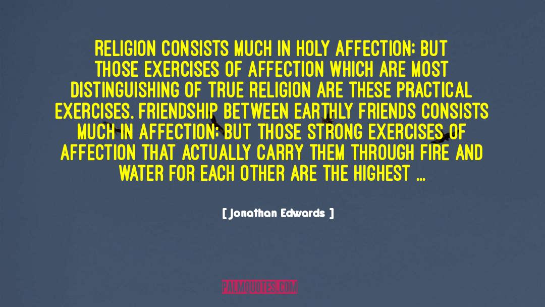 Exercises quotes by Jonathan Edwards