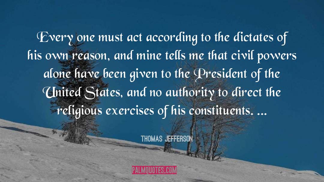 Exercises quotes by Thomas Jefferson