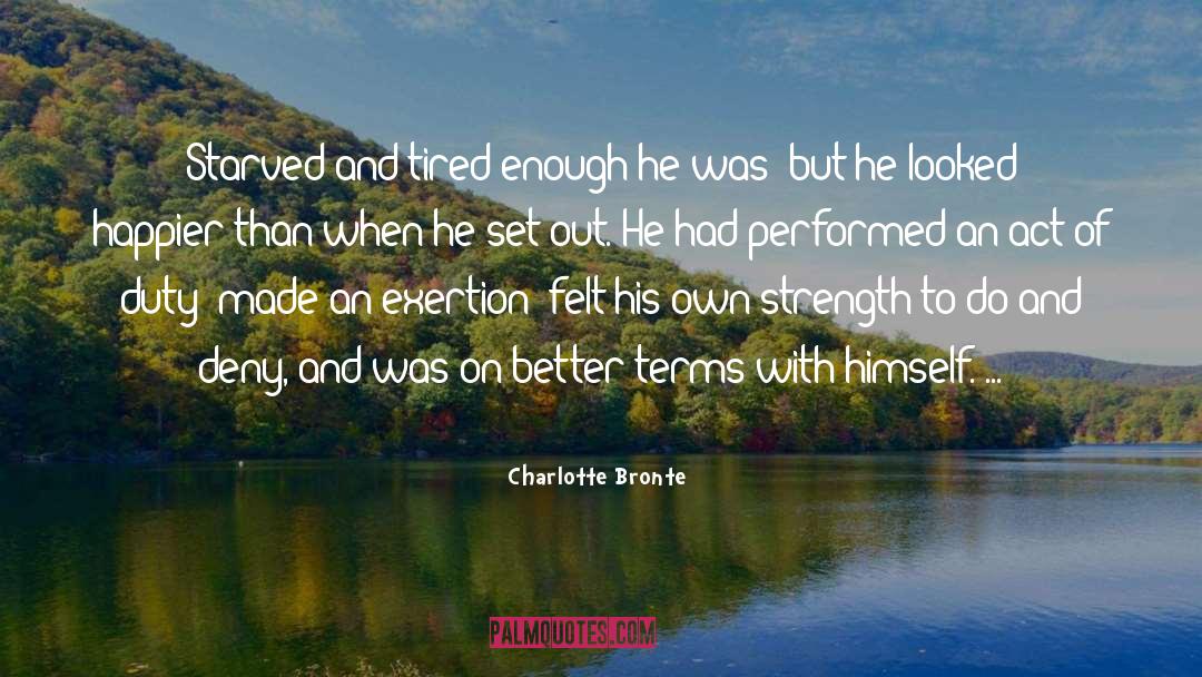 Exertion quotes by Charlotte Bronte