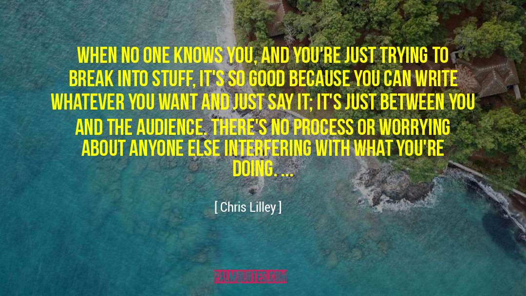 Exes Interfering quotes by Chris Lilley